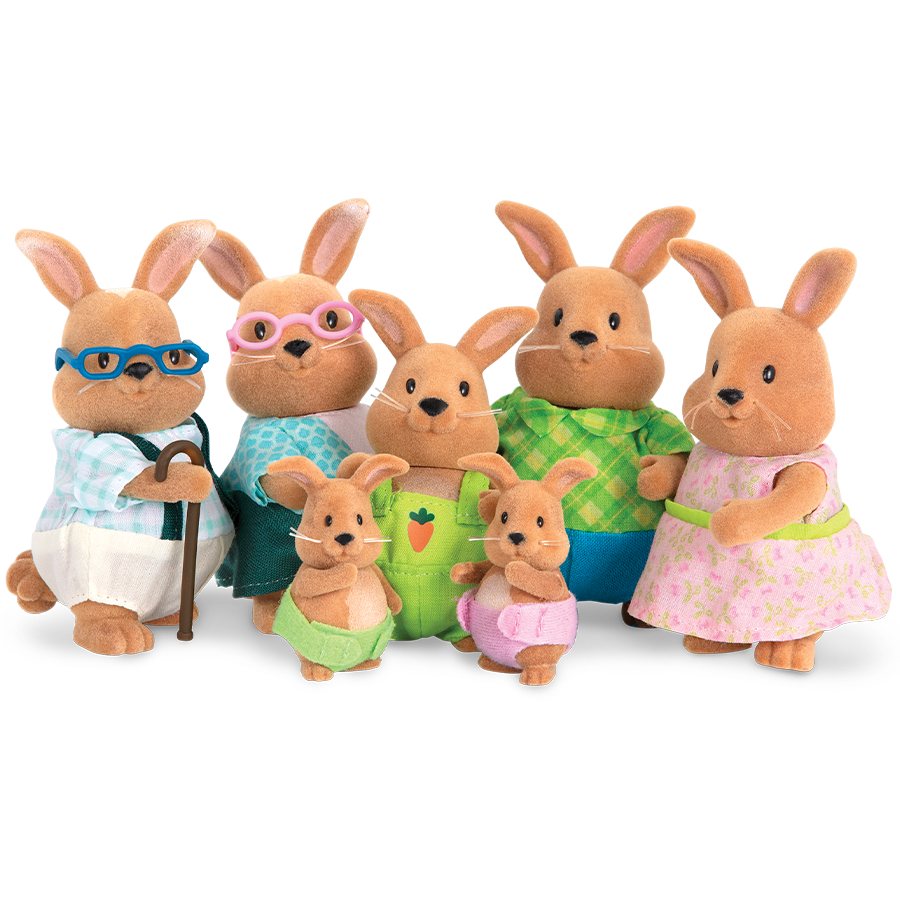 Cottonball Rabbit Family
