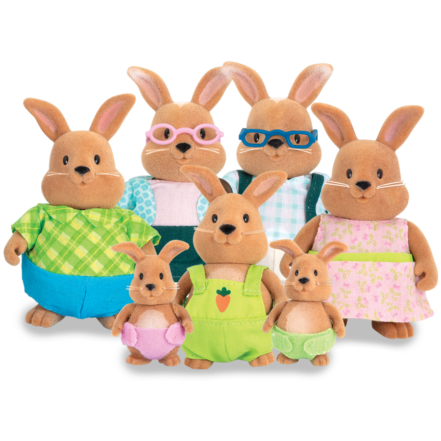 Cottonball Rabbit Family
