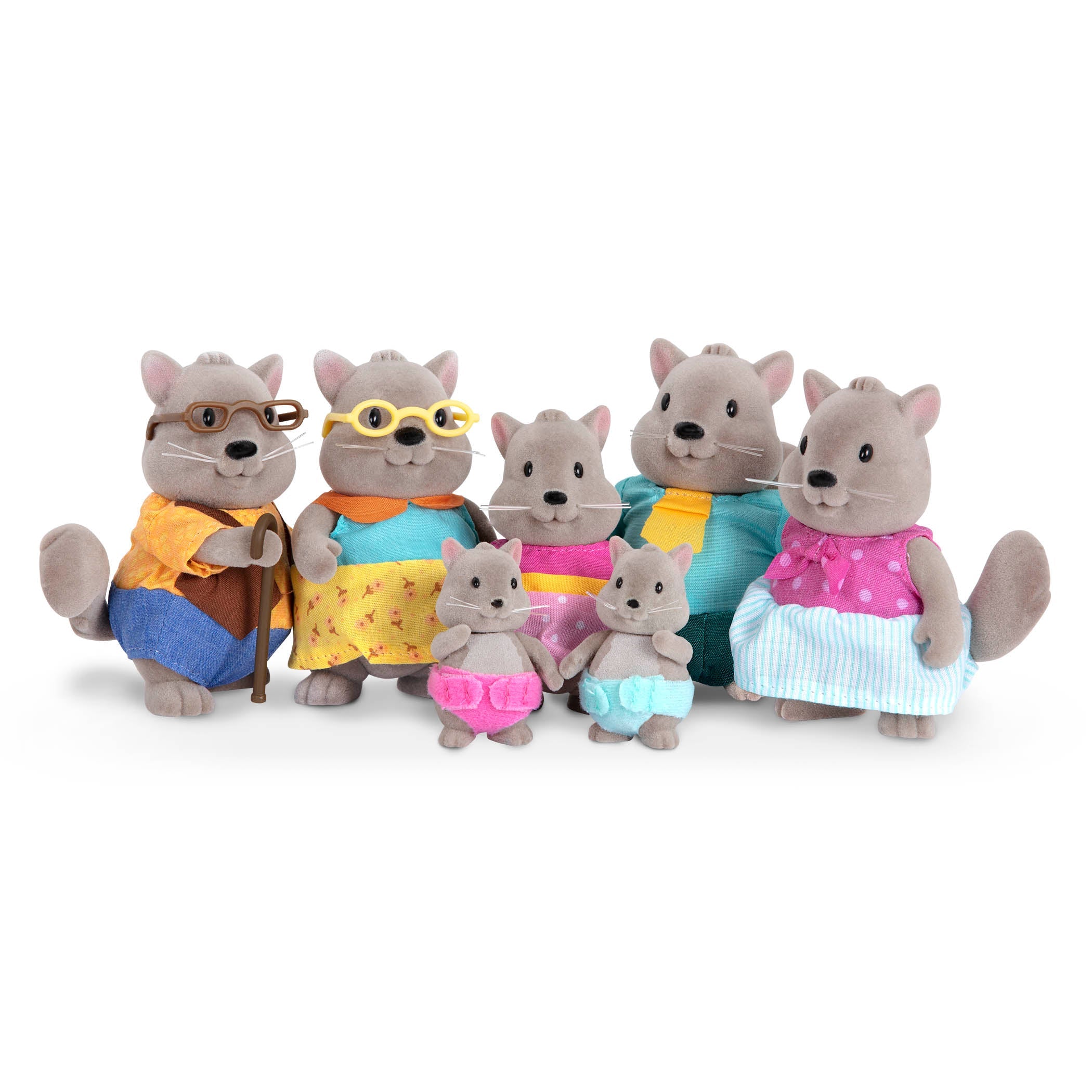 Bustleberry Squirrel Family