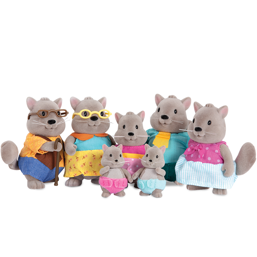 Bustleberry Squirrel Family