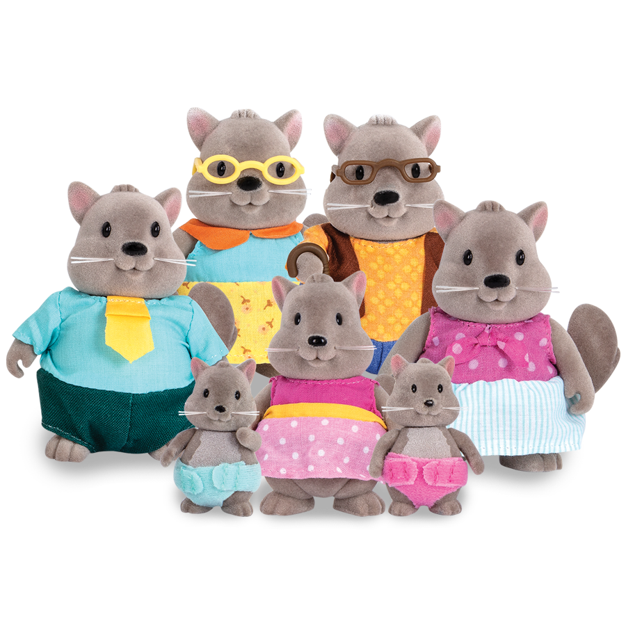 Bustleberry Squirrel Family