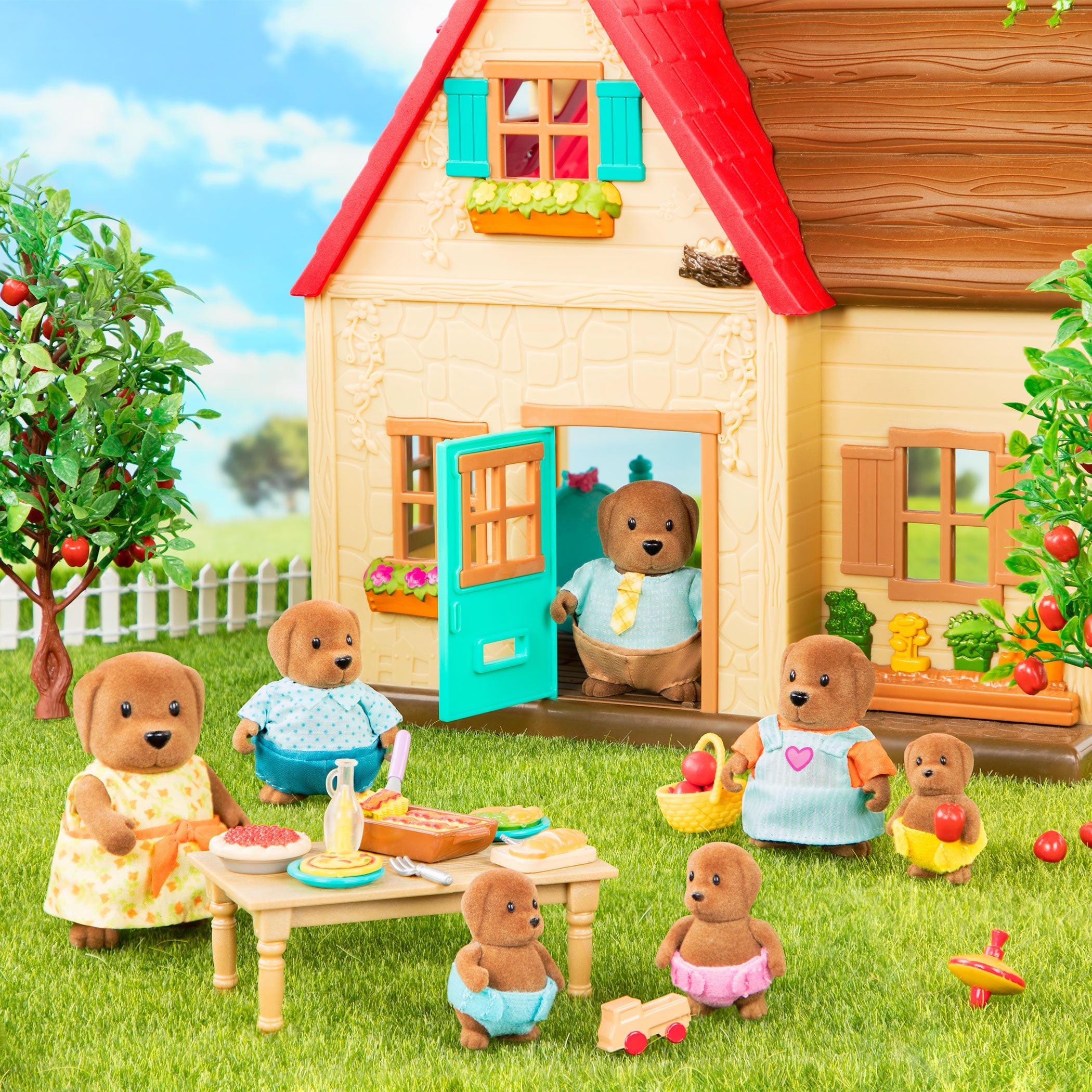 Wagadoodle Dog Family
